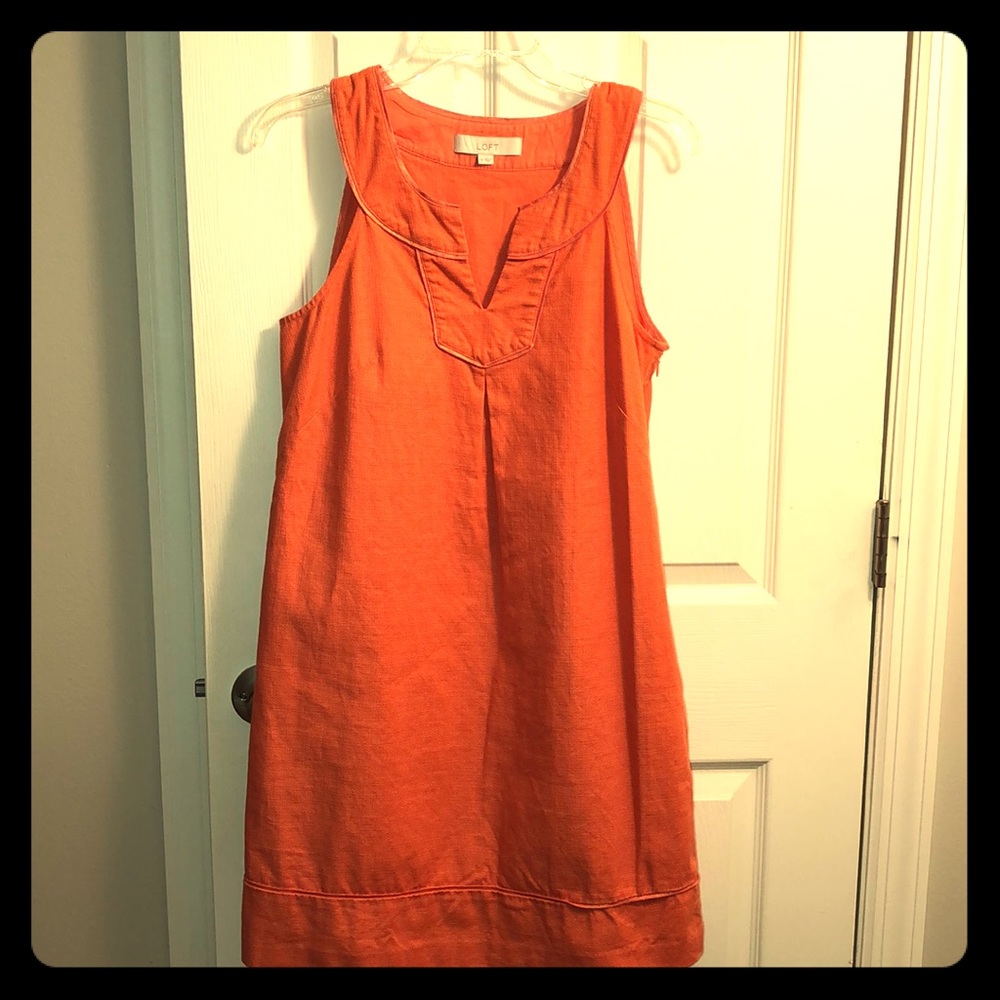 The LOFT: sleeveless cotton dress